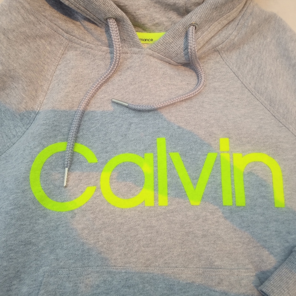 NWT Calvin Klein Gray Hoodie Performance M - Picture 7 of 9